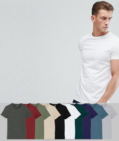 10 футболки с круглым вырезом ASOS DESIGN - СКИДКА - Мульти