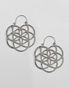 Серьги-кольца ASOS DESIGN - Серебряный