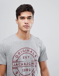 Футболка с принтом Jack &amp; Jones Originals - Серый