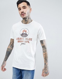 Премиум-футболка с винтажным принтом Jack &amp; Jones - Белый