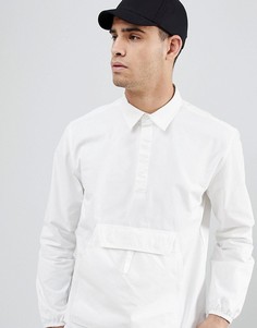 Белая рубашка без застежки с карманом-кенгуру Penfield - Белый