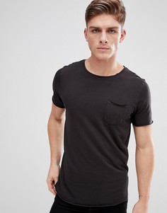Футболка с необработанными краями Jack &amp; Jones Originals - Черный