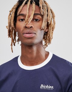 Темно-синяя футболка с окантовкой Dickies Barksdale - Темно-синий