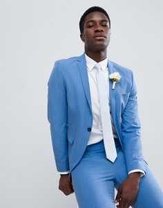 Супероблегающий пиджак Selected Homme Wedding - Синий