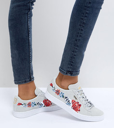 Серые замшевые кроссовки Puma - Белый