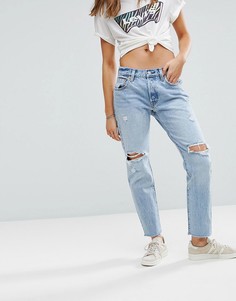 Укороченные джинсы с рваной отделкой Levis 501 - Синий Levis®
