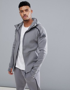 Серый худи adidas ZNE 2 CE4260 - Серый