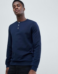 Темно-синий свитшот в стиле ретро ASOS DESIGN - Темно-синий