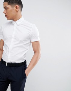 Белая эластичная рубашка с короткими рукавами Antony Morato - Белый