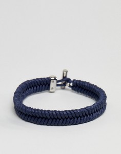 Темно-синий веревочный браслет с покрытием Tommy Hilfiger - Темно-синий
