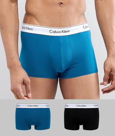 Набор из 2-х хлопковых боксеров-брифов Calvin Klein Modern - Мульти
