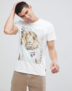 Футболка с принтом льва Jack &amp; Jones Originals - Белый