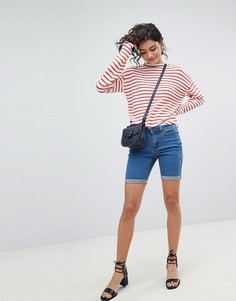 Длинные джинсовые шорты Vero Moda - Синий