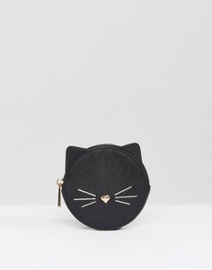 Кошелек с котом ASOS - Черный