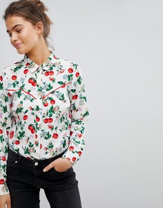 Рубашка в стиле вестерн с принтом ASOS Fuller Bust - Мульти