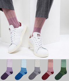 Набор из 5 пар носков в рубчик ASOS DESIGN - Мульти