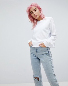 Свитшот с необработанным краем ASOS - Белый