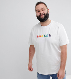 Футболка с вышивкой ASOS x GLAAD PLUS - Белый