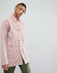Розовая вельветовая куртка ASOS - Розовый