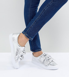 Кроссовки с бантиками ASOS DITZY - Серебряный