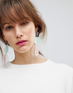 Эффектные серьги с подвесками ASOS DESIGN - Мульти