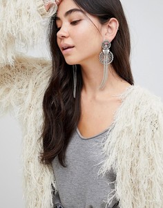 Серьги с броским дизайном ASOS DESIGN - Серебряный