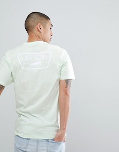 Зеленая футболка с принтом на спине Vans VA3H5KPE6 - Зеленый