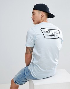 Синяя футболка с принтом на спине Vans Full Patch VA3H5KPFD - Синий