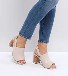 Босоножки на каблуке для широкой стопы ASOS DESIGN - Бежевый