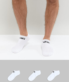3 пары белых классических спортивных носков Vans VXSXWHT - Белый
