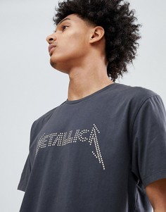 Свободная футболка Metallica ASOS DESIGN - Серый