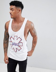 Майка-борцовка с принтом ASOS DESIGN Red Hot Chili Peppers - Белый