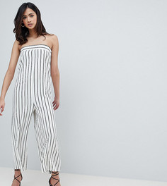 Комбинезон бандо в тонкую полоску ASOS DESIGN Tall - Мульти