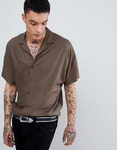 Оверсайз рубашка цвета хаки ASOS DESIGN - Зеленый