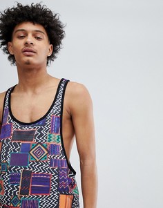 Майка-борцовка с принтом ASOS DESIGN - Мульти