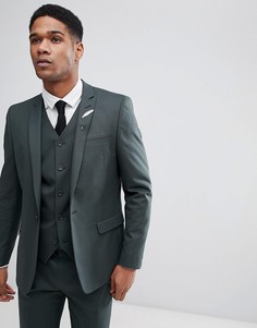 Зеленый приталенный пиджак ASOS DESIGN - Зеленый