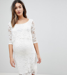 Кружевное платье для кормящих мам Mamalicious - Белый Mama.Licious