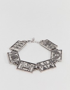 Серебристый браслет-цепочка ASOS DESIGN - Золотой