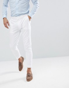Белые строгие укороченные брюки скинни ASOS DESIGN - Белый