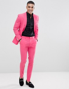 Розовые брюки скинни ASOS DESIGN - Розовый
