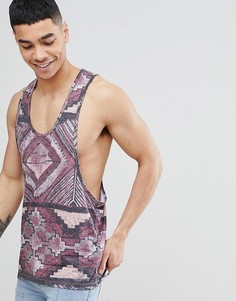 Майка-борцовка с непсами и ацтекским принтом ASOS DESIGN - Мульти