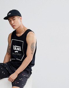 Черная майка с принтом Vans VA31EXBLK - Черный
