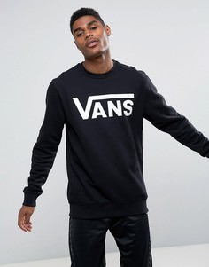 Классический черный свитшот Vans V00YX0Y28 - Черный