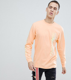 Оранжевый oversize-лонгслив с принтом на спине Vans эксклюзивно для ASOS - Оранжевый