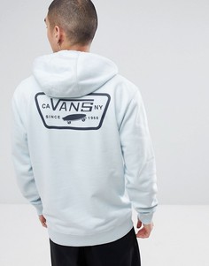 Худи синего цвета с принтом на спине Vans Full Patched VA2WF7689 - Синий