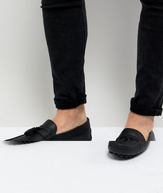 Черные кожаные мокасины с кисточками ASOS DESIGN - Черный