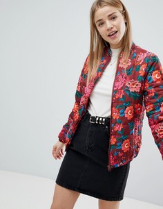 Дутая куртка с цветочным принтом ASOS - Мульти