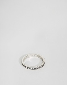 Серебристое кольцо с ацтекским узором ASOS DESIGN - Серебряный