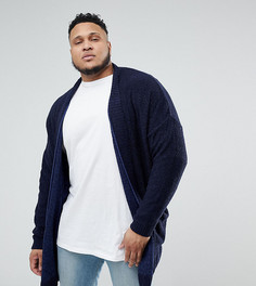 Темно-синий удлиненный кардиган ASOS PLUS - Темно-синий