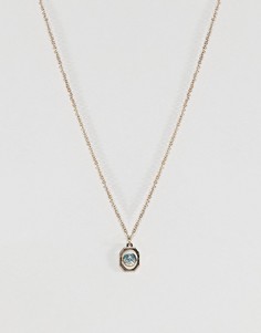 Ожерелье с подвеской в винтажном стиле ASOS - Золотой